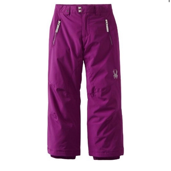 Spyder Kids' Vixen Insulated Ski Snow extendable Pants Size 18 - Picture 1 of 11